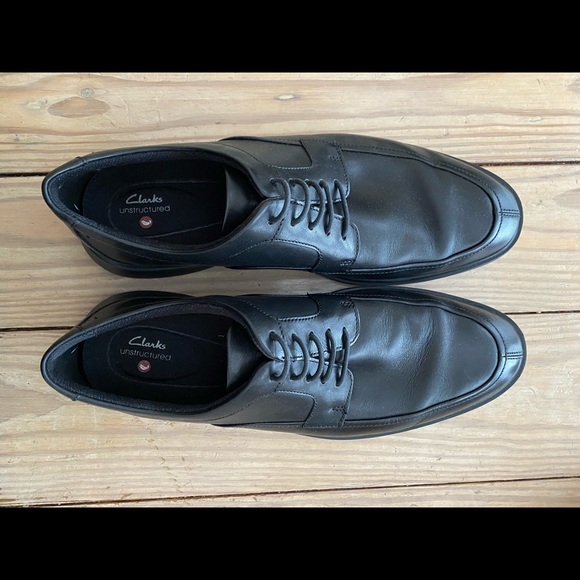 Clark’s Black, Leather casual/dress shoes. Size 11 main image 4